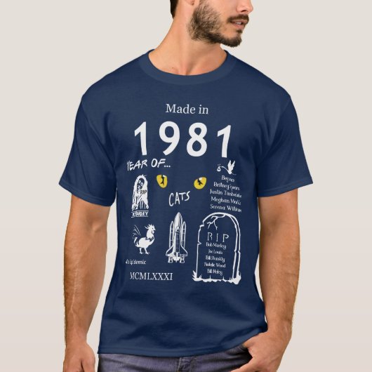 Made in 1981 TShirt (Vorderseite)