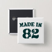 Made in 1982 button (Vorne & Hinten)
