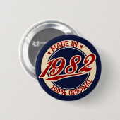 Made in 1982 button (Vorne & Hinten)