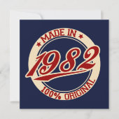 Made in 1982 karte (Vorderseite)