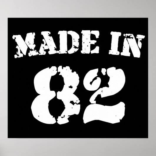 Made in 1982 poster (Vorne)