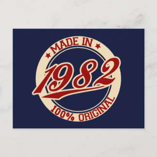 Made in 1982 postkarte