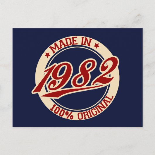 Made in 1982 postkarte (Vorderseite)
