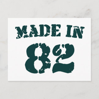 Made in 1982 postkarte