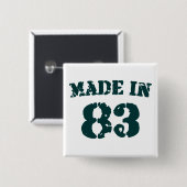 Made in 1983 button (Vorne & Hinten)