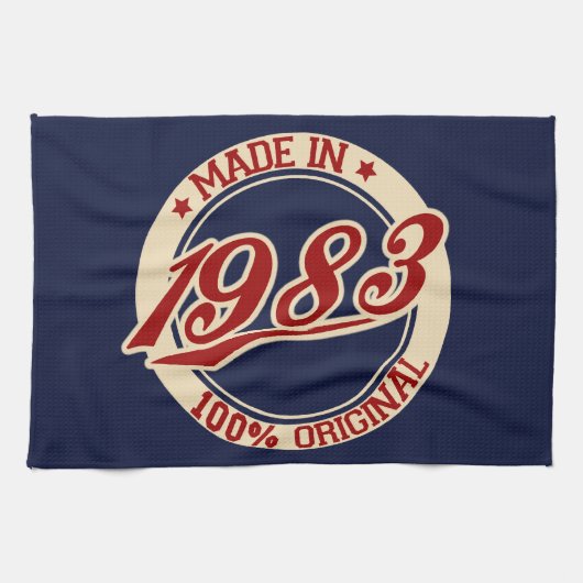 Made in 1983 handtuch (Horizontal)