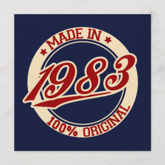 Made in 1983 karte