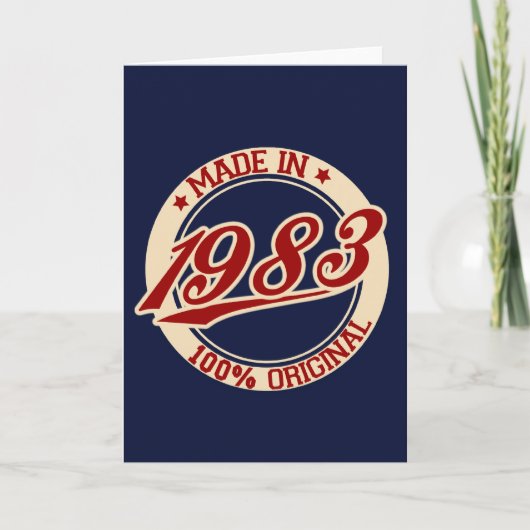 Made In 1983 Karte (Vorderseite)