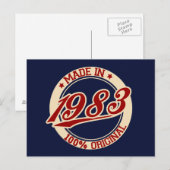 Made in 1983 postkarte (Vorne/Hinten)