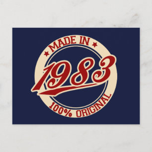 Made in 1983 postkarte