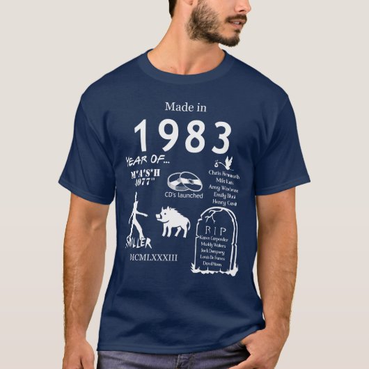 Made in 1983 TShirt (Vorderseite)