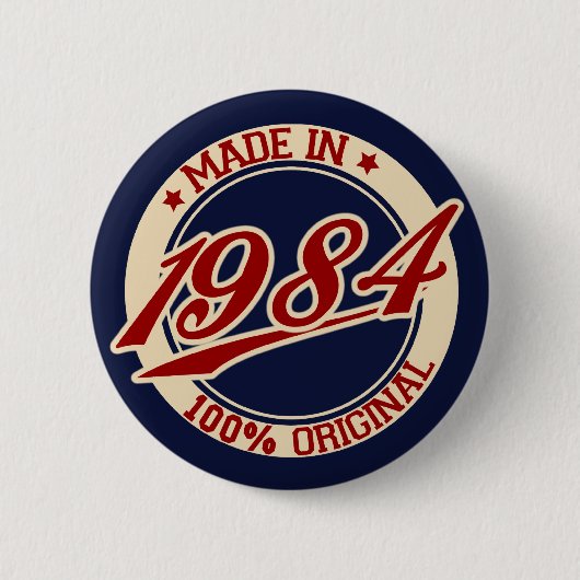 Made in 1984 button (Vorderseite)