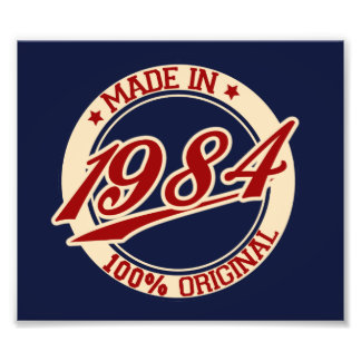 Made in 1984 fotodruck