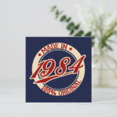 Made in 1984 karte (Stehend Vorderseite)