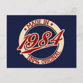 Made in 1984 postkarte