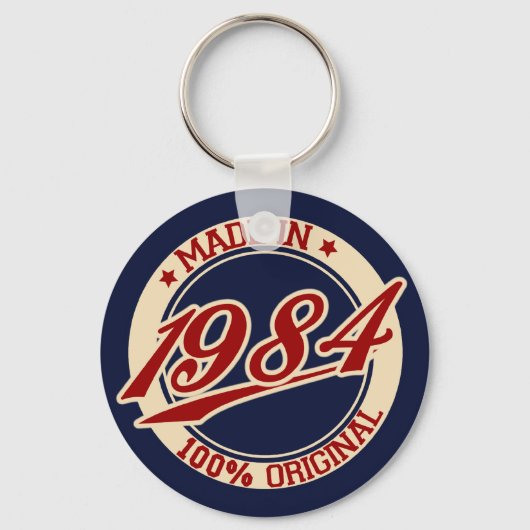 Made in 1984 schlüsselanhänger (Vorderseite)