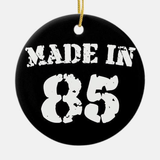 Made in 1985 keramikornament (Vorne)