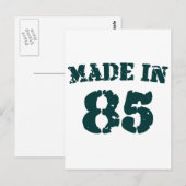 Made in 1985 postkarte (Vorne/Hinten)