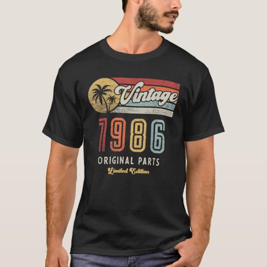 Made in 1986 40 Year Old Funny Classic Geschenkreu T-Shirt (Vorderseite)