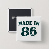 Made in 1986 button (Vorne & Hinten)