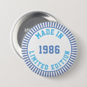 Made in 1986 button (Vorne & Hinten)