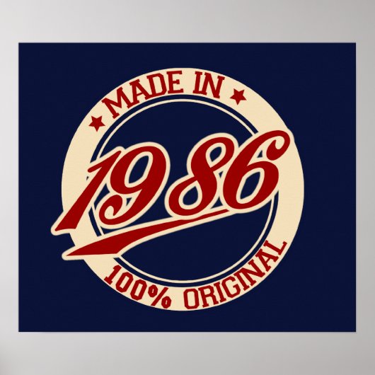 Made in 1986 poster (Vorne)