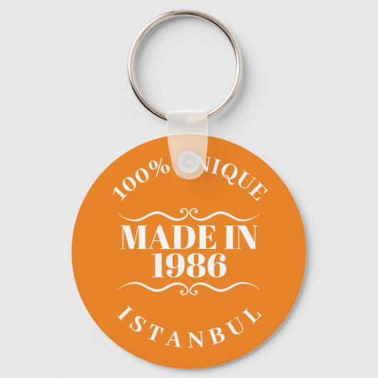 Made in 1986 schlüsselanhänger (Vorderseite)