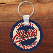 Made in 1986 schlüsselanhänger (Vorderseite)