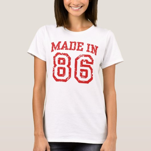 Made in 1986 T-Shirt (Vorderseite)