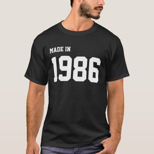 Made in 1986 T-Shirt (Vorderseite)