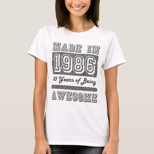 Made in 1986 T-Shirt (Vorderseite)