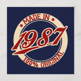 Made in 1987 karte