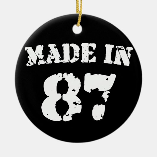 Made in 1987 keramikornament (Vorne)