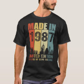 Made in 1987 Limited Edition 38 Years T-Shirt (Vorderseite)