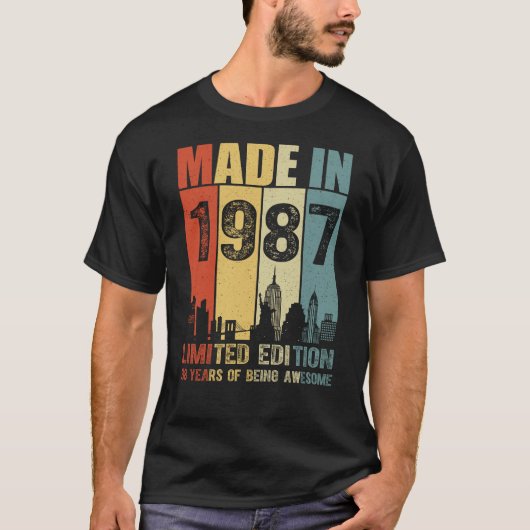 Made in 1987 Limited Edition 38 Years T-Shirt (Vorderseite)