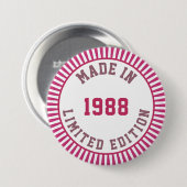 Made in 1988 button (Vorne & Hinten)