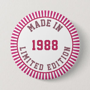 Made in 1988 button