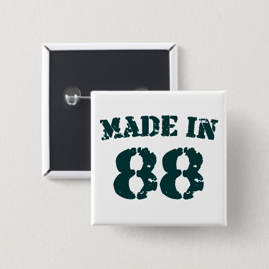 Made in 1988 button (Vorne & Hinten)