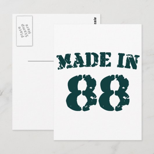 Made in 1988 postkarte (Vorne/Hinten)