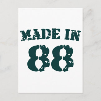 Made in 1988 postkarte
