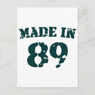 Made in 1989 postkarte