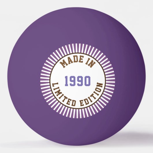 Made in 1990 tischtennisball (Vorderseite)