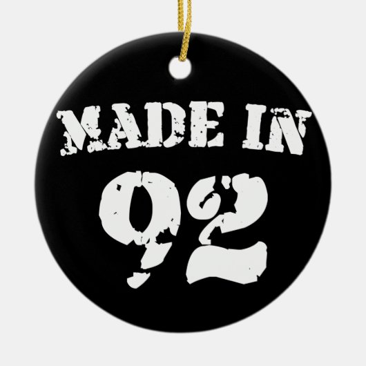 Made in 1992 keramikornament (Vorne)