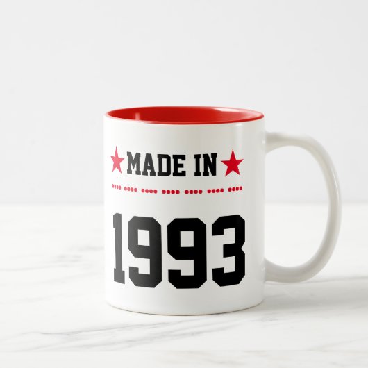 Made in 1993 zweifarbige tasse (Rechts)