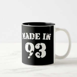 Made in 1993 zweifarbige tasse