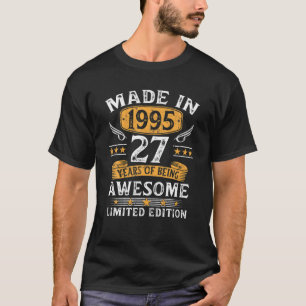 Made in 1995 27 Years Old Gifts 27. Geburtstagsges T-Shirt