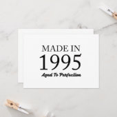 Made in 1995 karte (Vorderseite/Rückseite Beispiel)