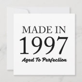 Made in 1997 karte (Vorderseite)