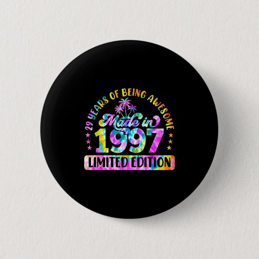 Made In 1997 Limited Edition 29 Birthday 29 Year O Button (Vorderseite)