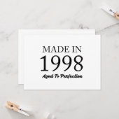 Made in 1998 karte (Vorderseite/Rückseite Beispiel)